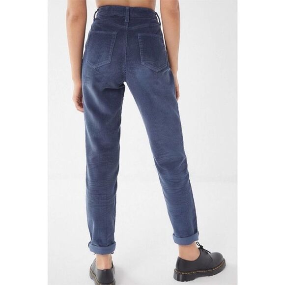 BDG Corduroy Mom High-Rise Blue Pants Size 26 - Picture 2 of 9